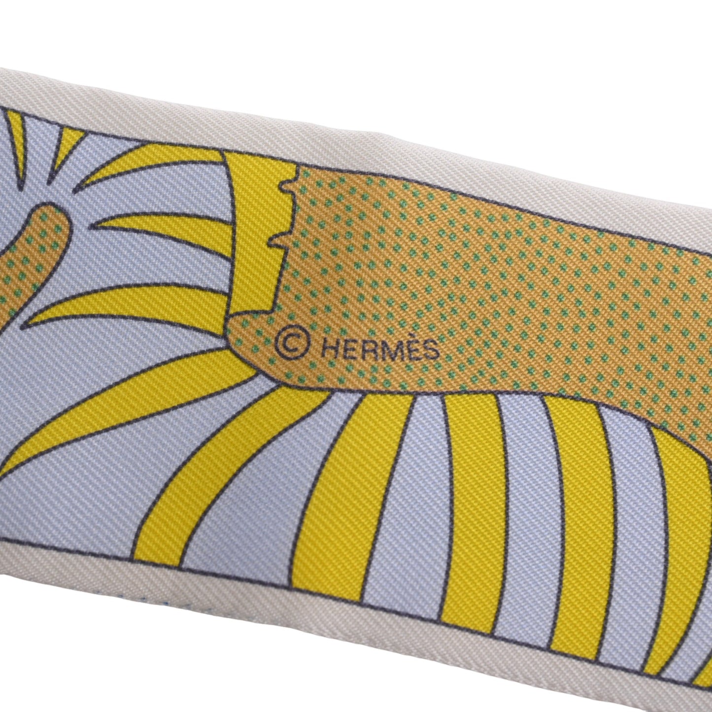 HERMES ツイリー　ファクトリースーツ　シルク　グリーン