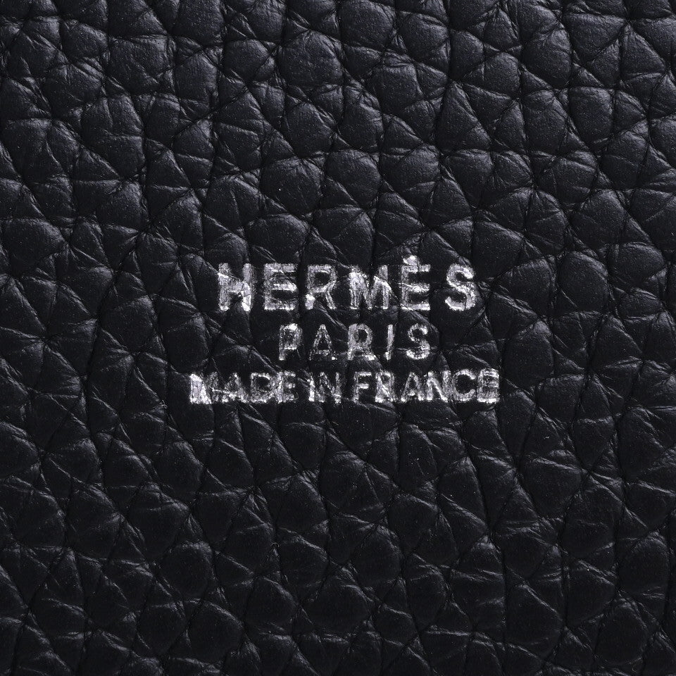 HERMES マンジョワール　トリヨンクレマンス　黒　SS　□I刻印