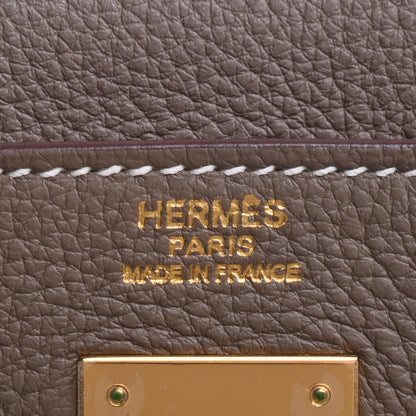 HERMES ケリー32　トワルアッシュ　トゴ　エトゥープ　GP　□M刻印