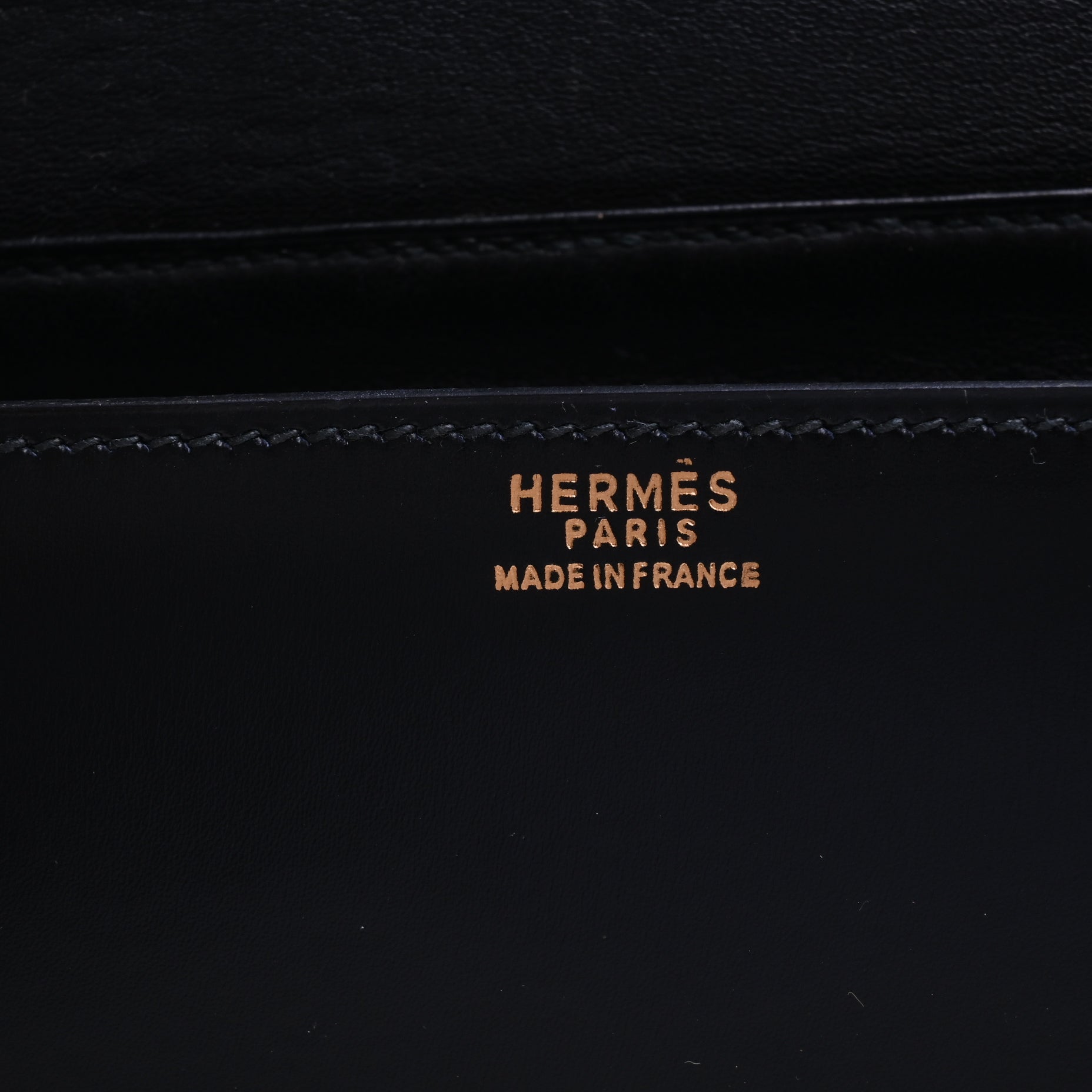 HERMES ヴィンテージクラッチ　ボックスカーフ　黒　GP　〇J刻印