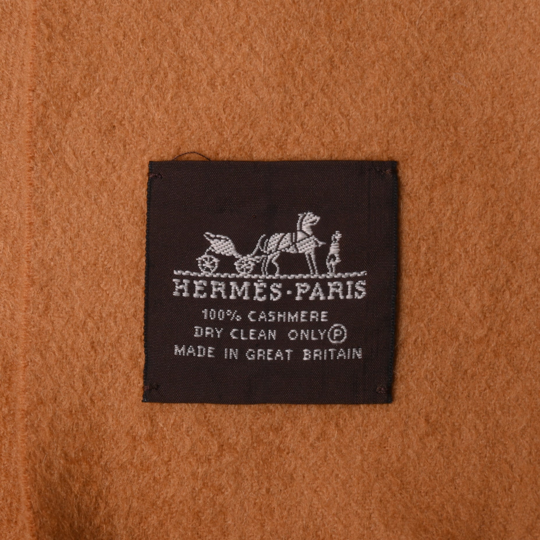 HERMES ストール　カシミア　ベージュ