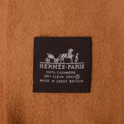 HERMES ストール　カシミア　ベージュ