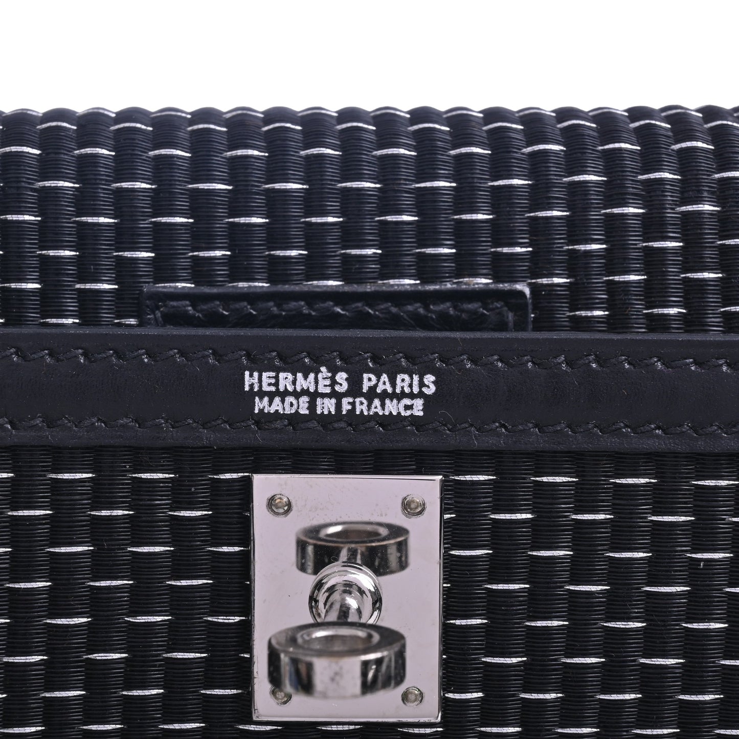 HERMES ケリー25　メタルクリノラン　ボックスカーフ　黒　SS　□C刻印