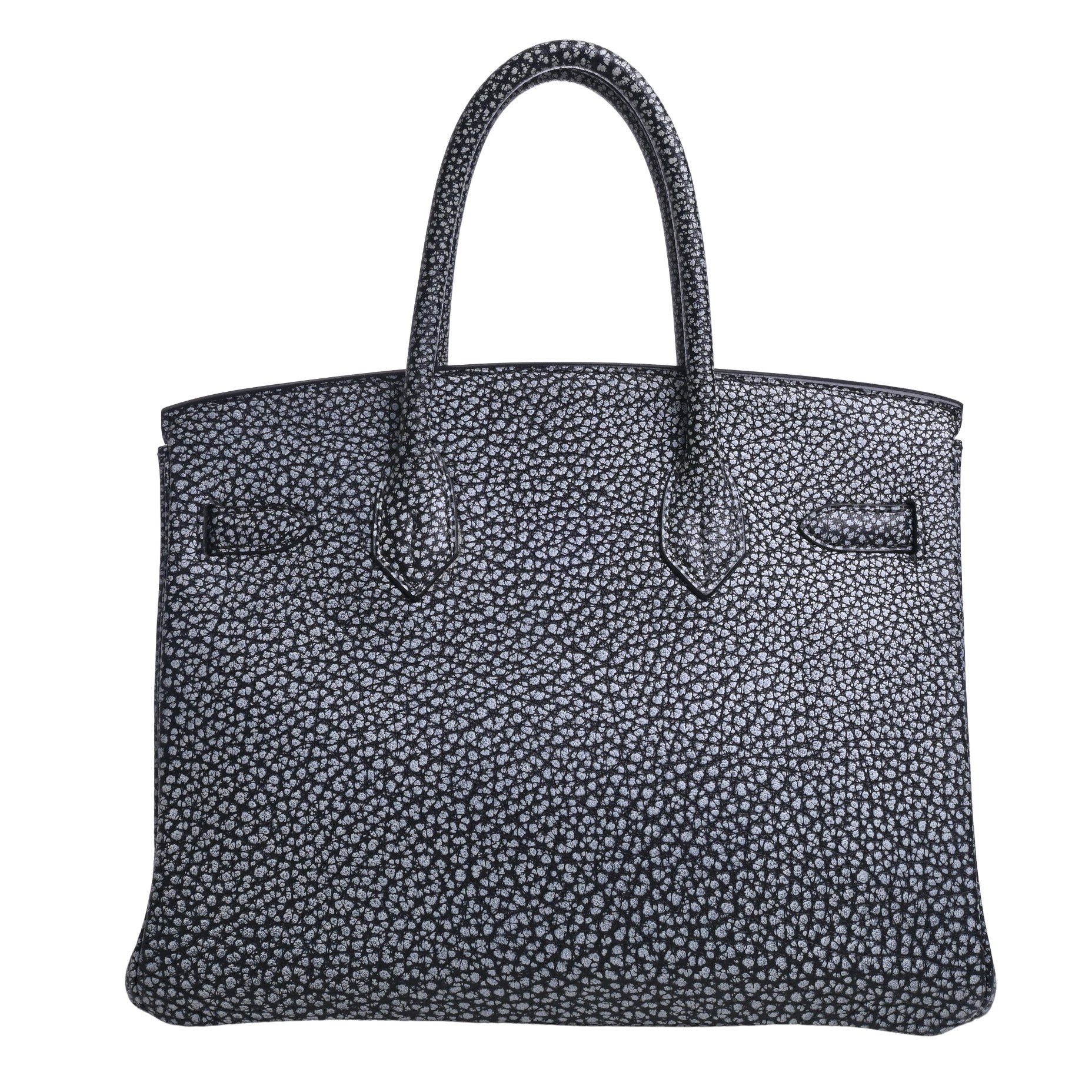 HERMES バーキン30　ダルメシアン　黒　SS　□I刻印