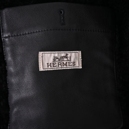 HERMES ライナー付きブルゾン　コットン　ネイビー　52