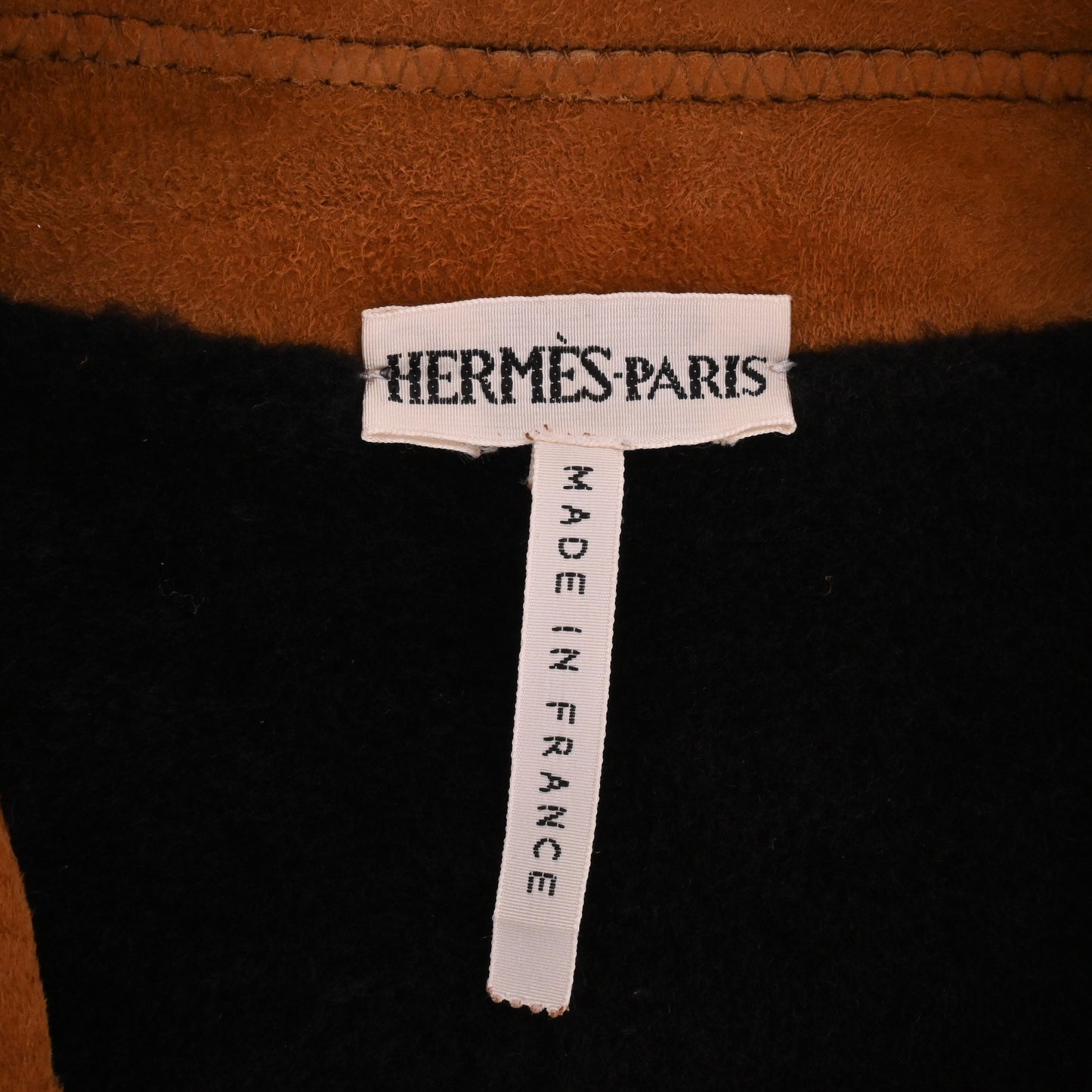 HERMES コート　ムートン　キャメル　38