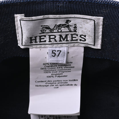 HERMES キャスケット　セリエ　デニム　ブルー　57