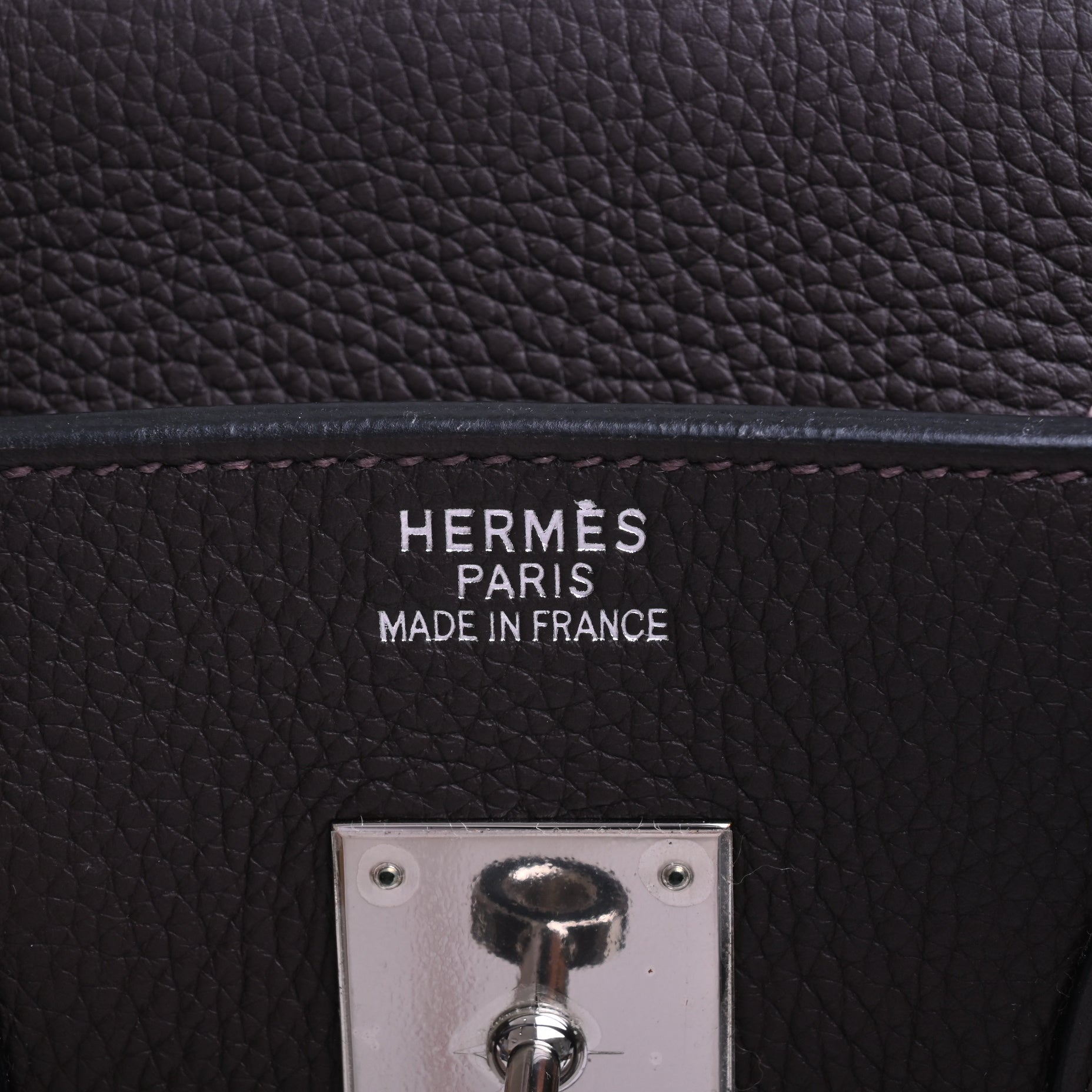 HERMES バーキン35　レナージュ　カロ　トリヨンクレマンス　エベンヌ　SS　□K刻印