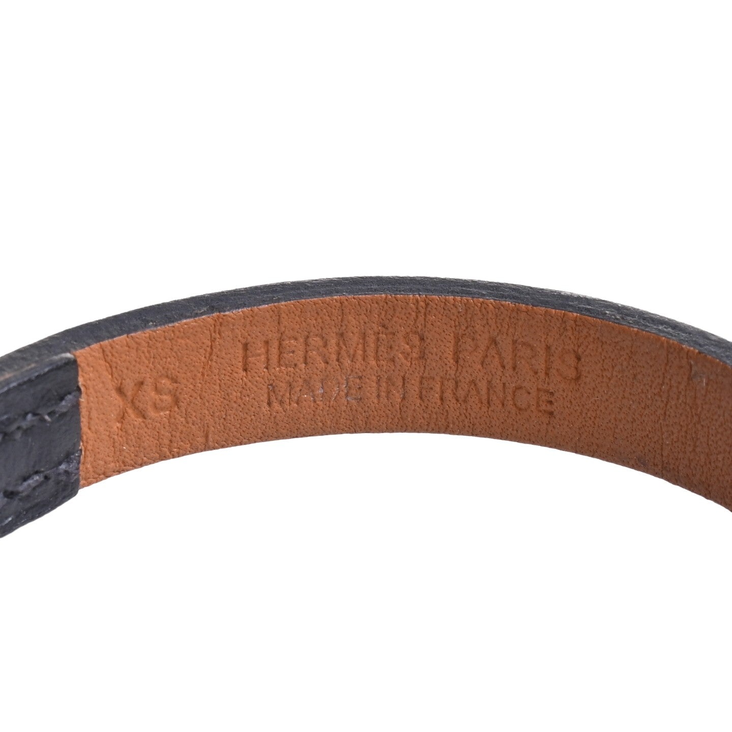 HERMES ケリーブレスレット　黒　SS　□R刻印