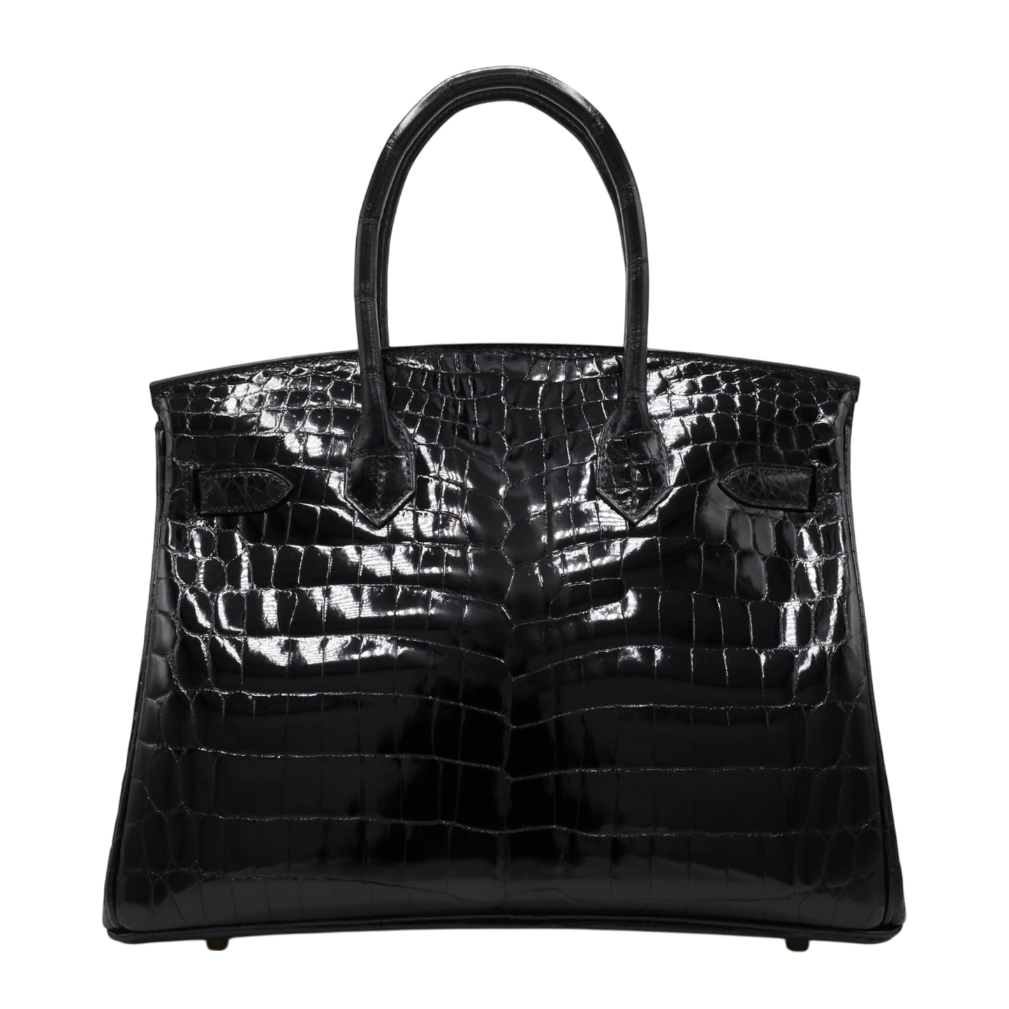 Birkin 30 Niloticus Shine Black GP U stamp