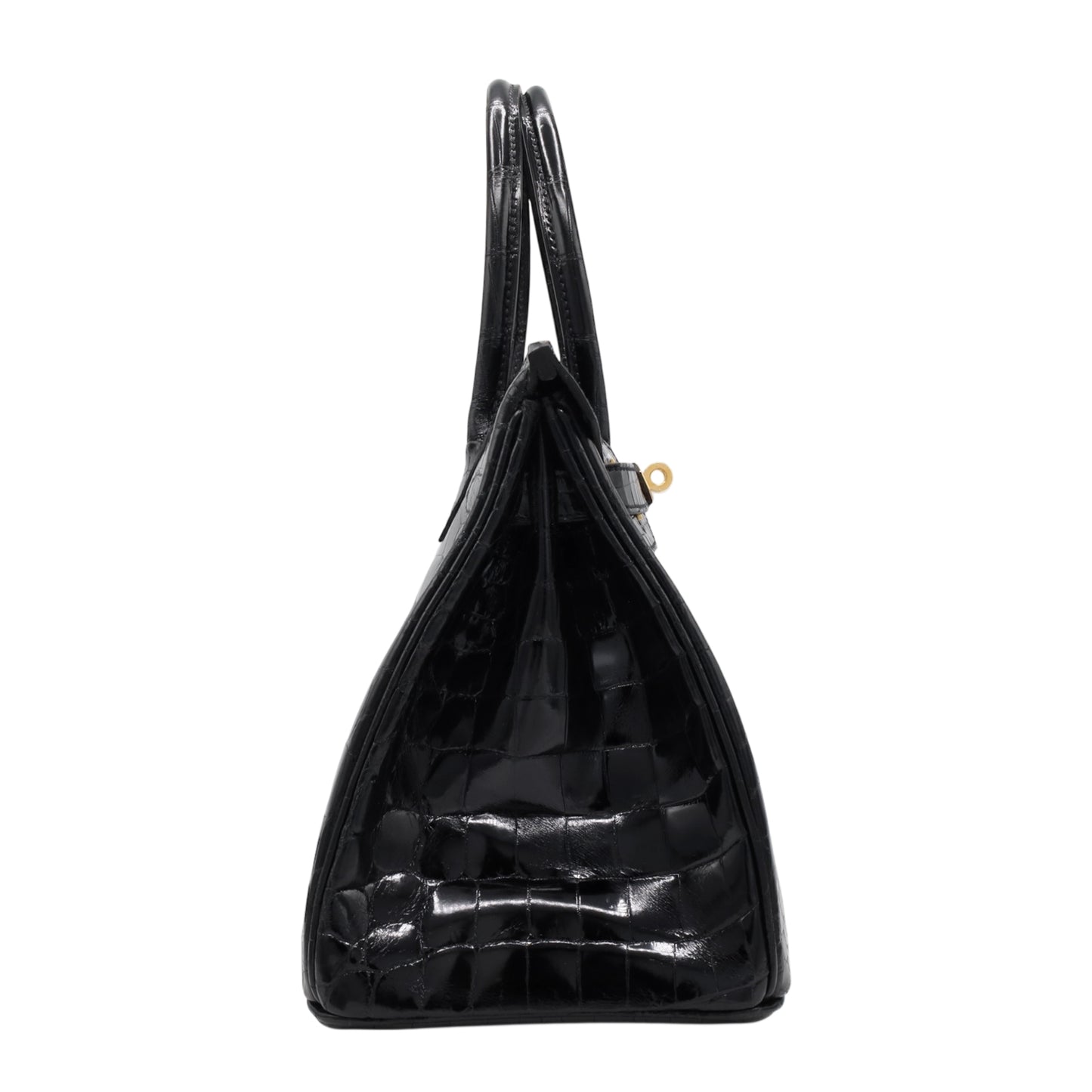Birkin 30 Niloticus Shine Black GP U stamp