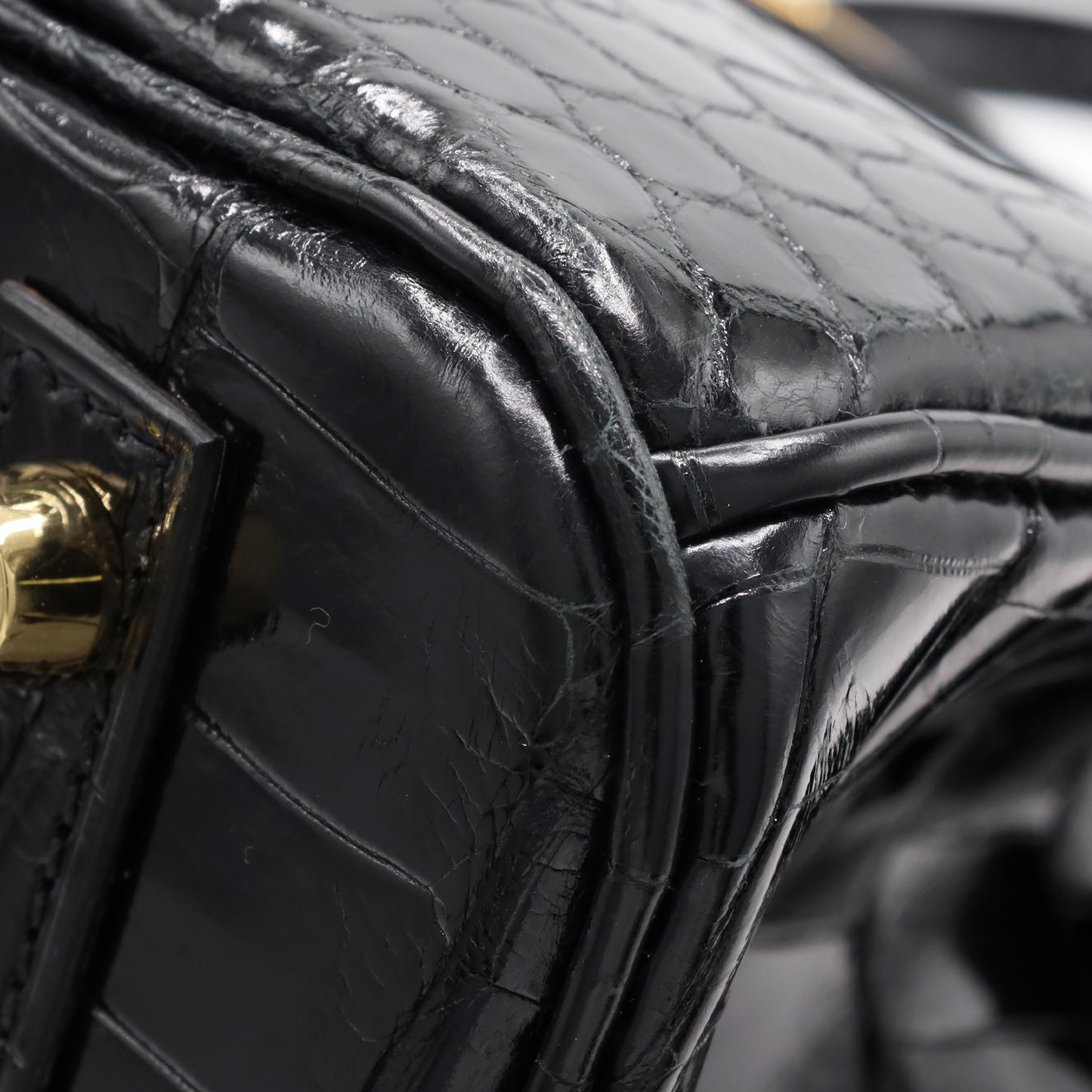 Birkin 30 Niloticus Shine Black GP U stamp