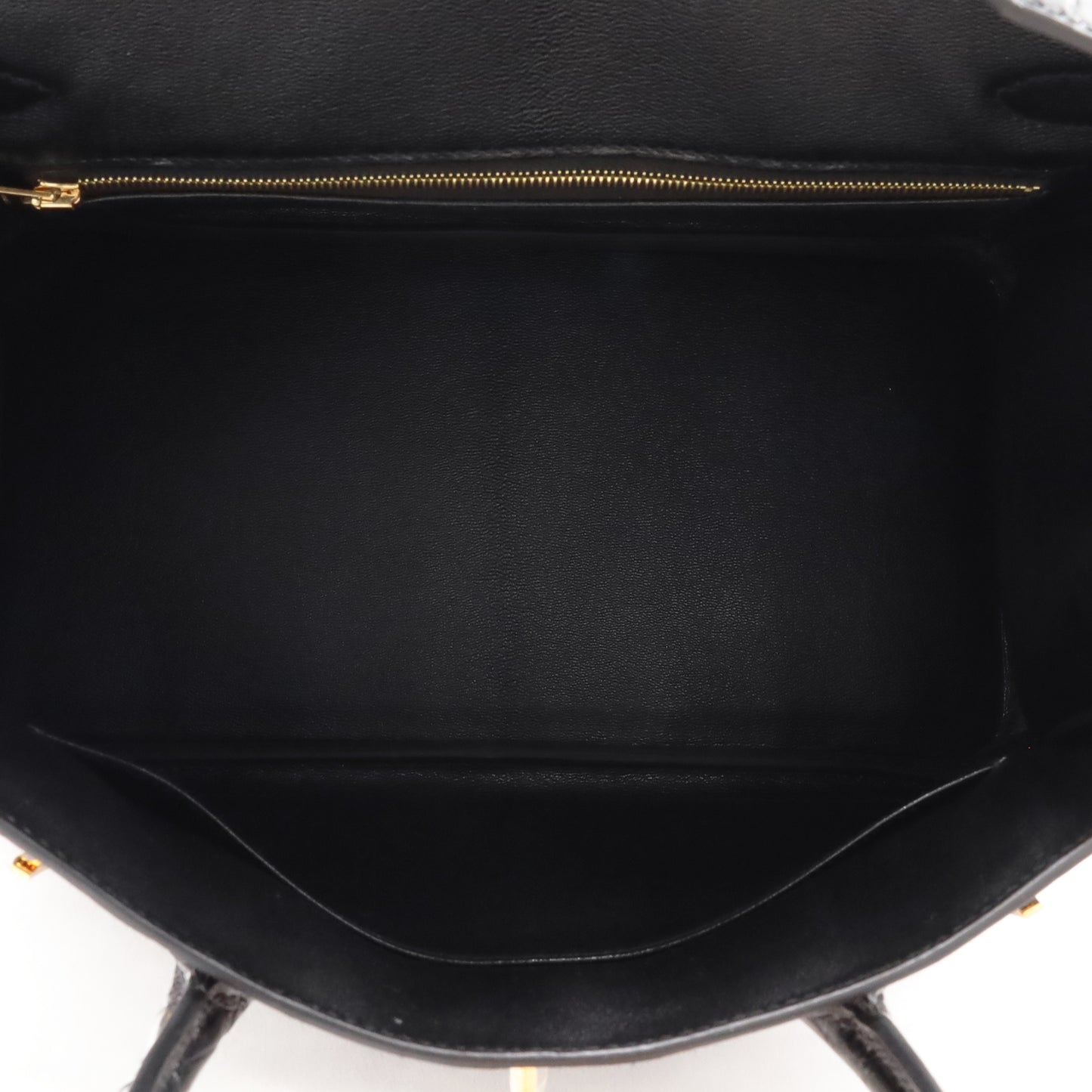 Birkin 30 Niloticus Shine Black GP U stamp