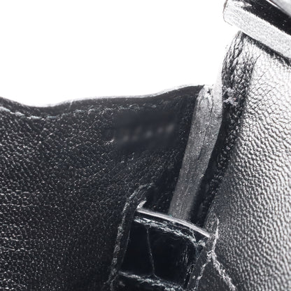 Birkin 30 Niloticus Shine Black GP U stamp