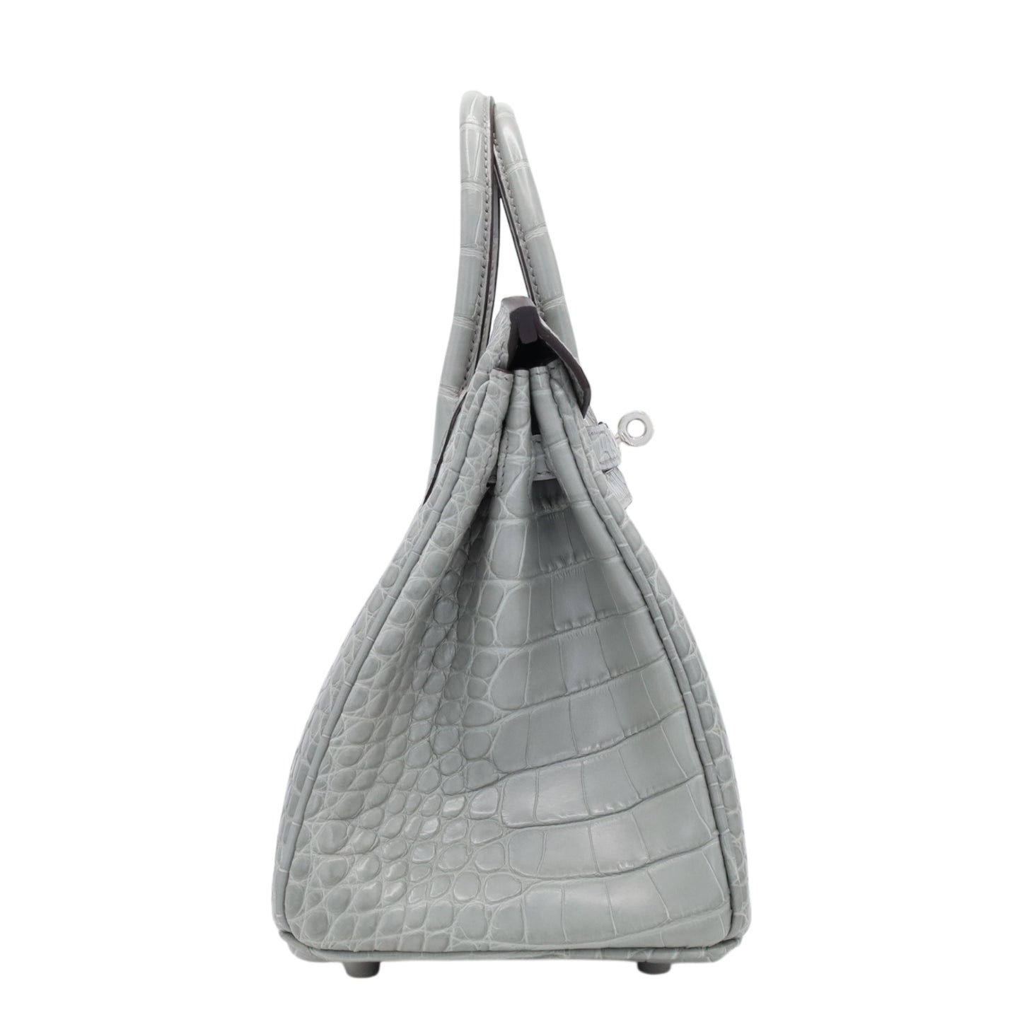 バーキン25　アリゲーターマット　グリシマン　SS　K刻印