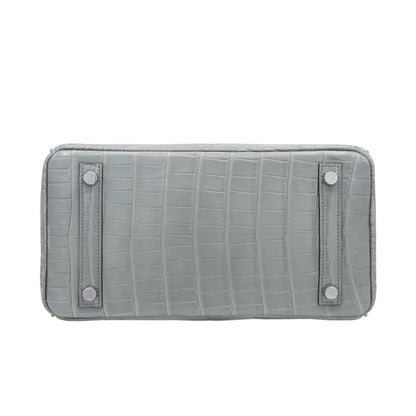 バーキン25　アリゲーターマット　グリシマン　SS　K刻印