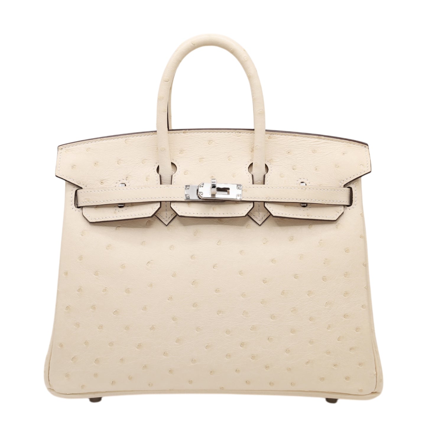 バーキン25　オーストリッチ　ナタ　SS　U刻印