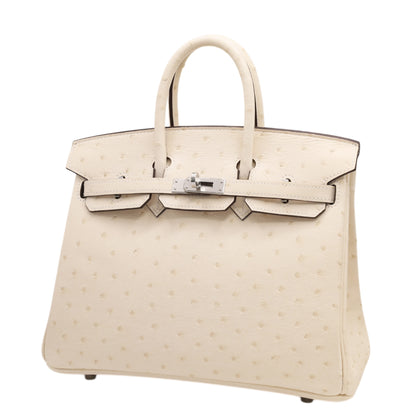 バーキン25　オーストリッチ　ナタ　SS　U刻印