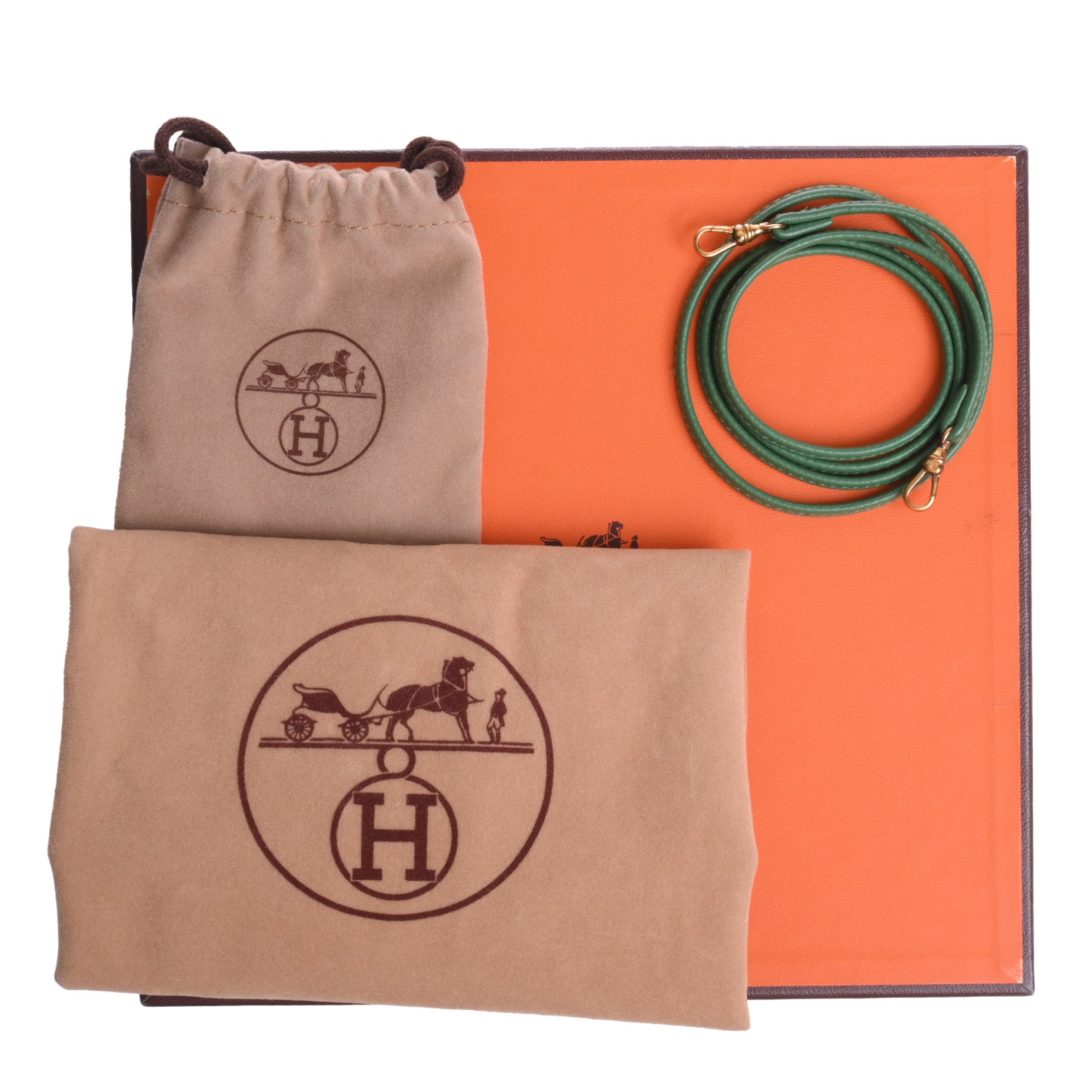 HERMES ミニミニケリー　クシュベル　グリーン　GP　□B刻印