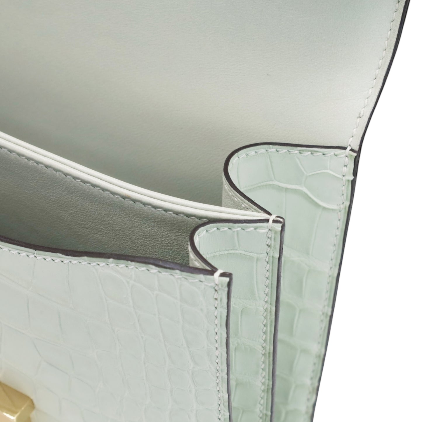 コンスタンスミニ　アリゲーターマット　ヴェールドー　GP　Ｗ刻印