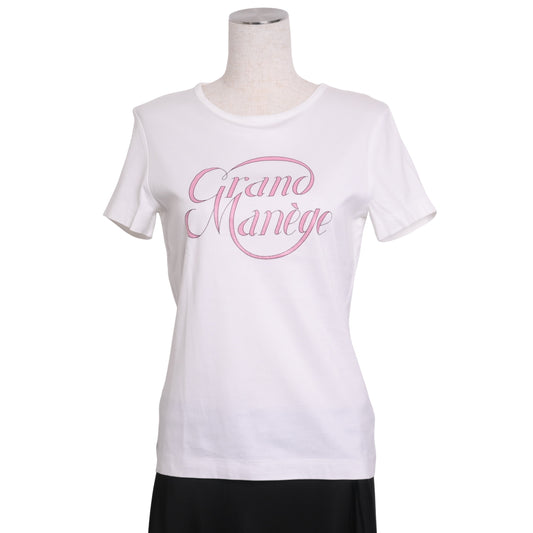 HERMES Tシャツ　Grand Manege　コットン　白　38