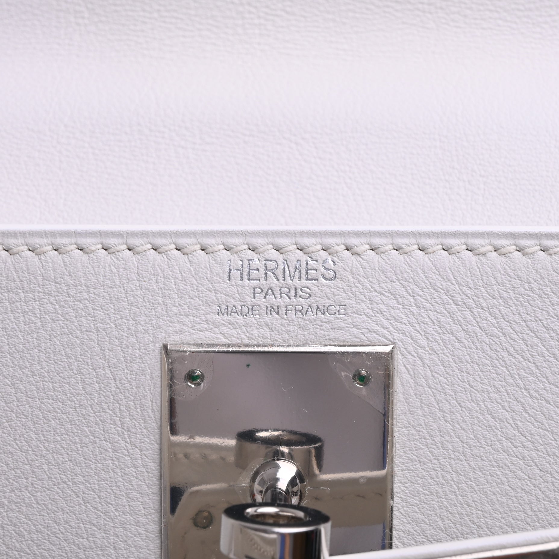 HERMES ケリー28　ヴォースイフト　トワル　ホワイト　□K刻印