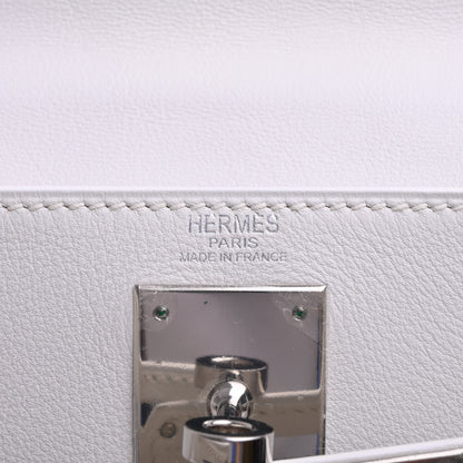 HERMES ケリー28　ヴォースイフト　トワル　ホワイト　□K刻印