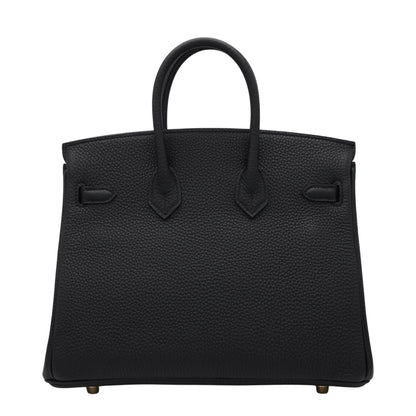 Birkin 25 多哥黑 香槟金 KStamp