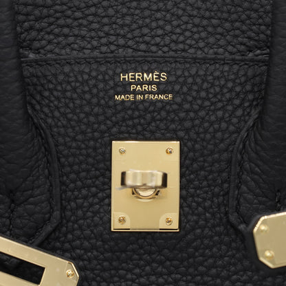 Birkin 25 多哥黑 香槟金 KStamp