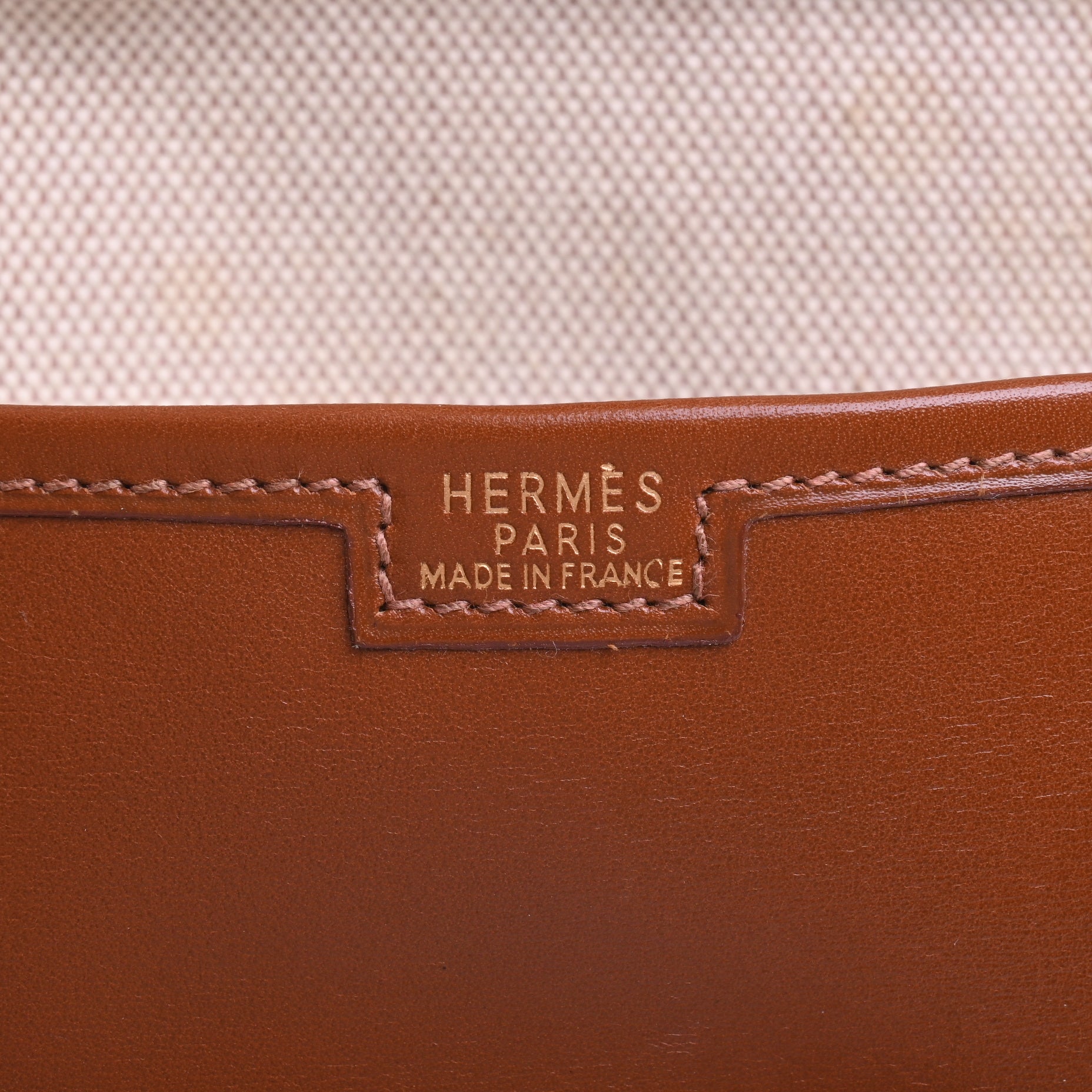 HERMES ジジェPM　ボックスカーフ　ノアゼット　□E刻印