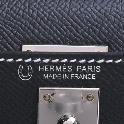 HERMES ミニケリー2　パーソナルオーダー　ヴォーエプソン　黒　パールグレー　SS　W刻印