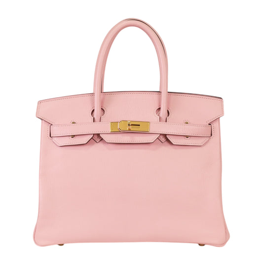 Birkin 30 Chevre Rose Sakura GP X engraved