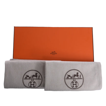 HERMES モカシン　ロワイヤル　白　マルチカラー　39 1/2