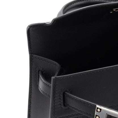 Mini Kelly 2 Panpille Box Lustre Tatterakt Sombrero Black SS G stamp