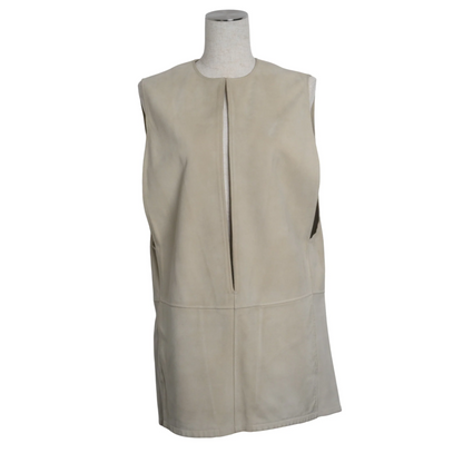 ヴァルーズ　ベスト　スエード　アイボリー　36