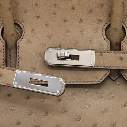 バーキン30　オーストリッチ　ムース　SS　T刻印