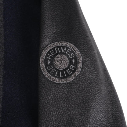 ブルゾン　カシミヤ　ディア　ネイビー　34