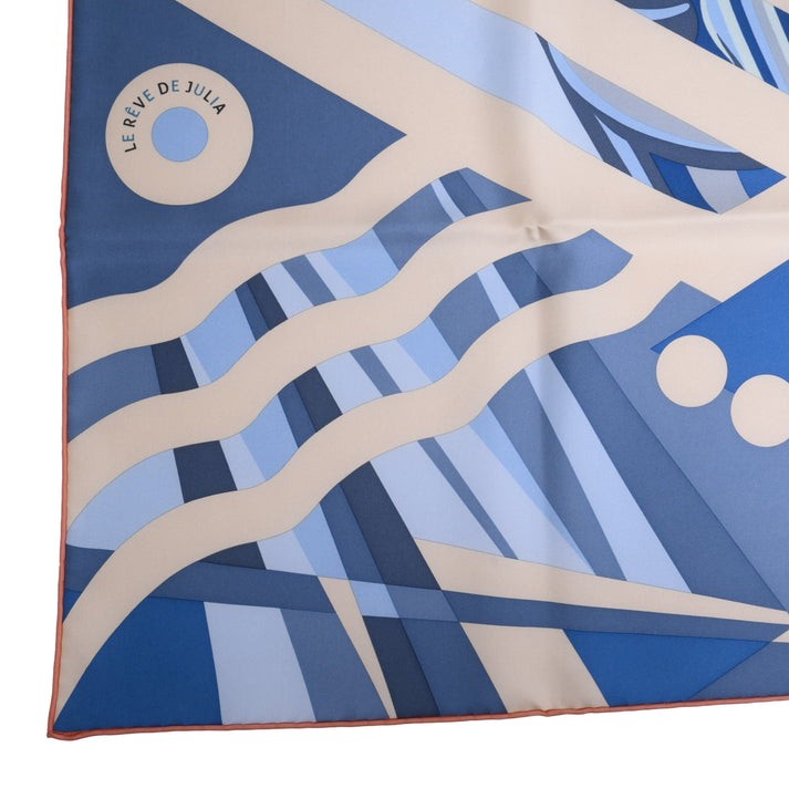 Carre 90 Julia's Dream Silk Blue