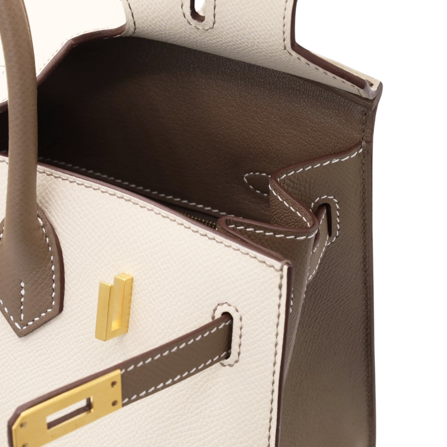 バーキン25　パーソナルオーダー　セリエ　ヴォーエプソン　クレ　エトゥープ　マットGP　Z刻印