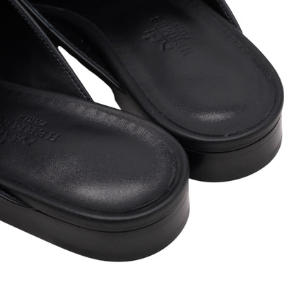 オズ　ミュール　サンダル　メドールスタッズ　ブラック　SS　36