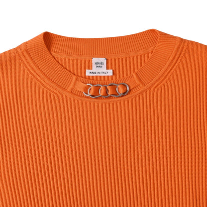 Half Sleep Tops Rayon Orange 38