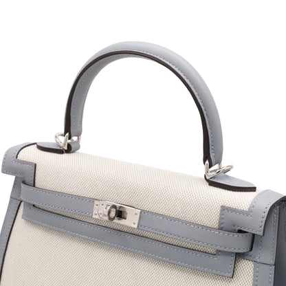 ケリー25　トワルアッシュ　ヴォースイフト　ブルーグラシエ　エクリュ　SS　K刻印