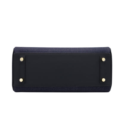 Birkin 单肩灯 29 Vaux Swift Toile Jean 黑蓝靛蓝 GP K刻印