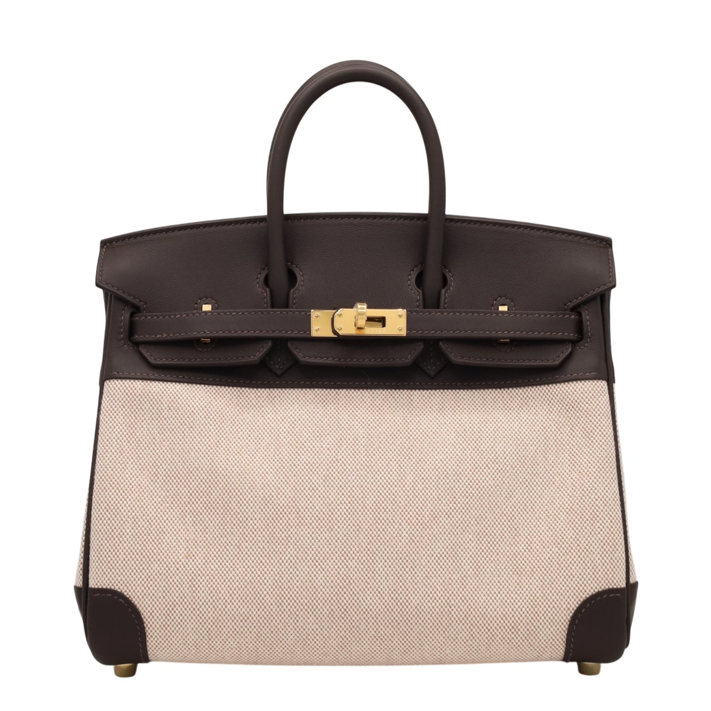 バーキン25　ヴォースイフト　トワルアッシュ　 べブラン　エクリュ　GP　K刻印