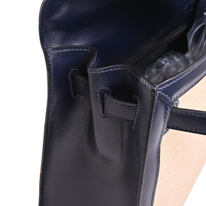 Kelly 32 Crinolan Box Calf Blue Indigo GP □J Engraved