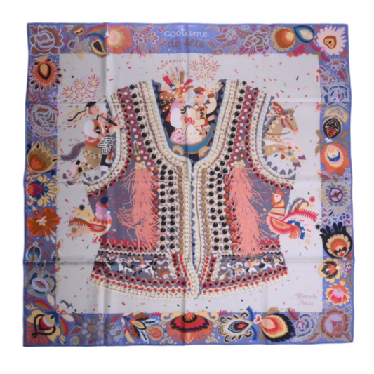 Carre 90 Cos Charm de Fett Silk Multicolor