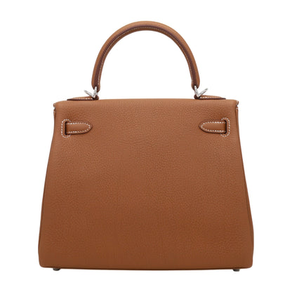 Kelly 25 Togo Gold SS W engraved