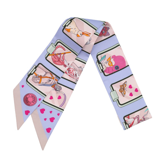 ツイリー　エルメス・ストーリー　シルク　ブルー