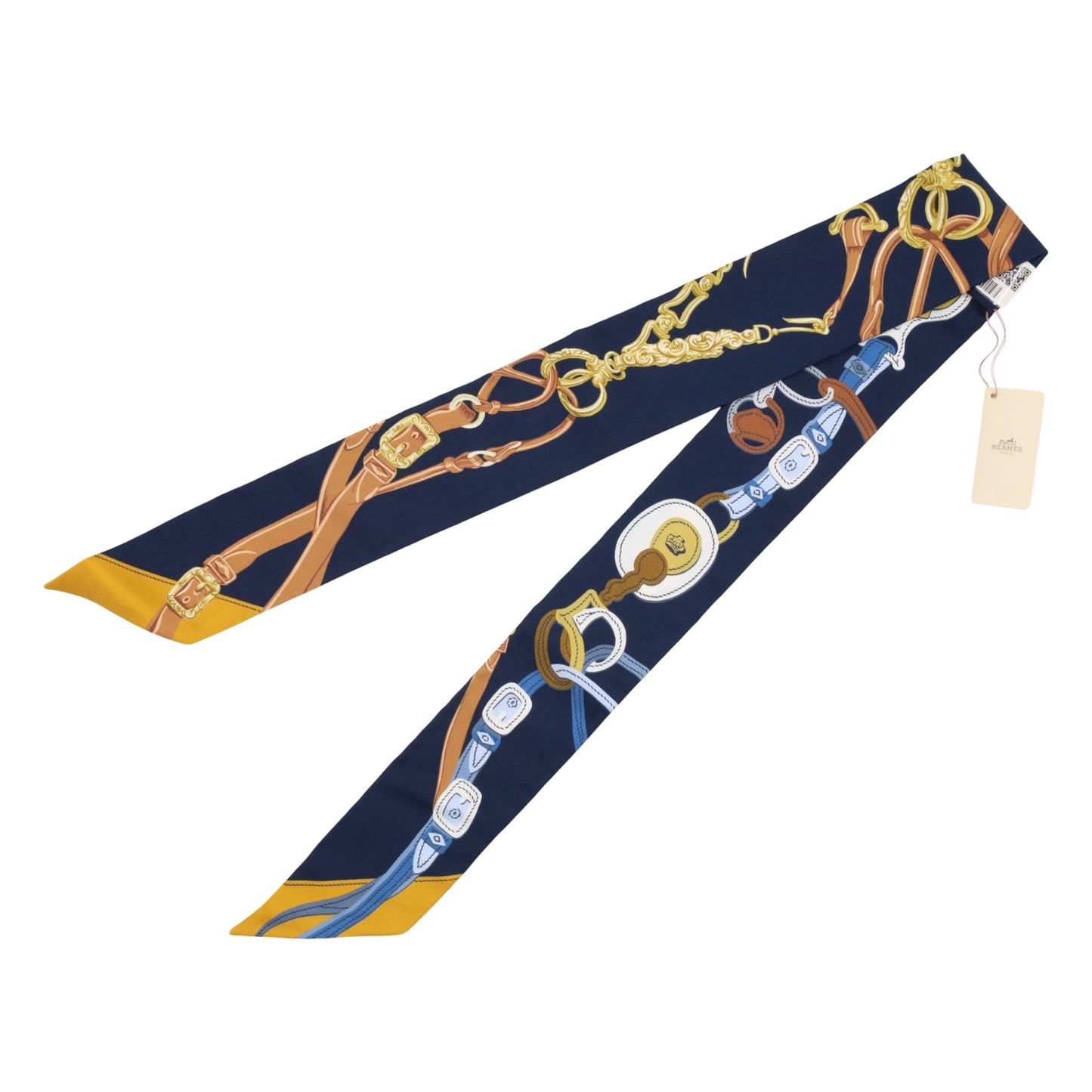 ツイリー　ブリッド・ドゥ・ガラアップケピケ　シルク　ネイビー