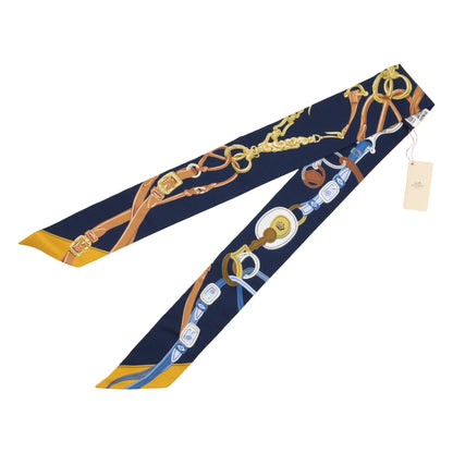 ツイリー　ブリッド・ドゥ・ガラアップケピケ　シルク　ネイビー